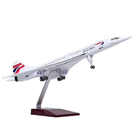  HEDİYELİK-MAKET UÇAKLAR-BRITISH CONCORDE-ÖLÇEK : 1:125 50 CM-JB.CONCORDE