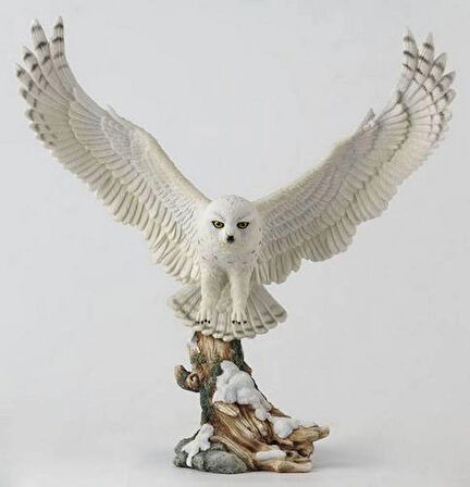 Wise Hayvanlar Alemi - Baykuş Biblo Dekoratif Obje 33×16,5×34 CM