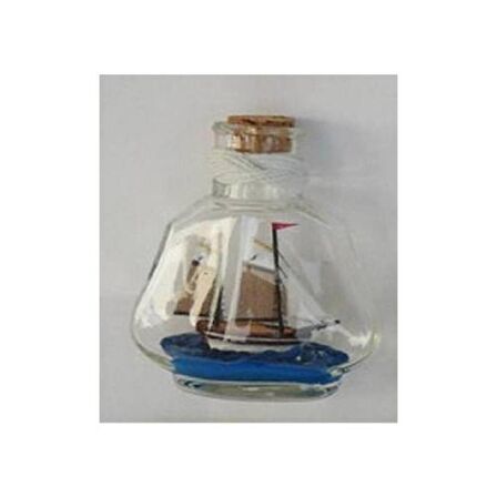 DENİZCİLİK › DENİZCİLİK GRUBU › Marine Şişe Gemi-Z&A ŞİŞE GEMİ>>9*7*9 cm