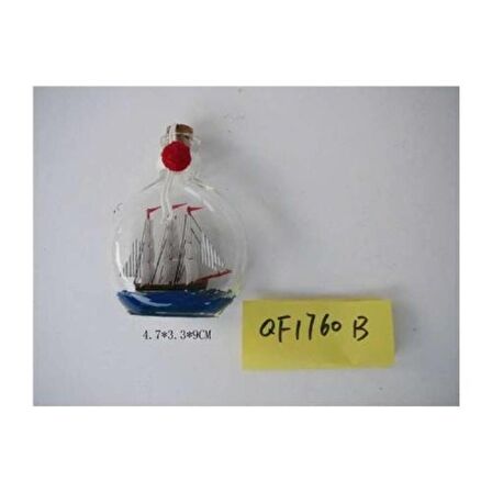 DENİZCİLİK › DENİZCİLİK GRUBU › Marine Şişe Gemi-Z&A ŞİŞE GEMİ>>4.7x3.3x9 cm