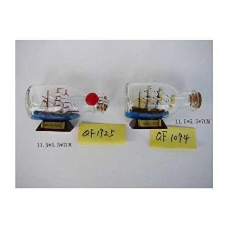 DENİZCİLİK › DENİZCİLİK GRUBU › Marine Şişe Gemi-Z&A ŞİŞE GEMİ>>11.5x5.5x7 cm