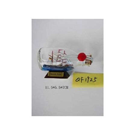 DENİZCİLİK › DENİZCİLİK GRUBU › Marine Şişe Gemi-Z&A ŞİŞE GEMİ>>11.5x5.5x7 cm