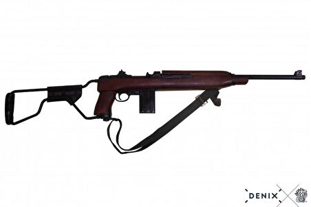 Denix-M1A1 KARABİNA, PARAŞÜTÇÜ MODELİ, ABD 1942-Made in Spain-Handmade