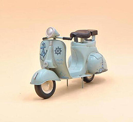 Jayland Metal Eskitilmiş Retro Klasik Çapalı Vespa Motor-Jayland Serisi-28*10*17 CM