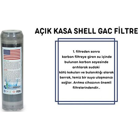 Justwater Aura Cebillion Uyumlu Açık Kasa Cihaz 4'lü Filtre Bakım Seti