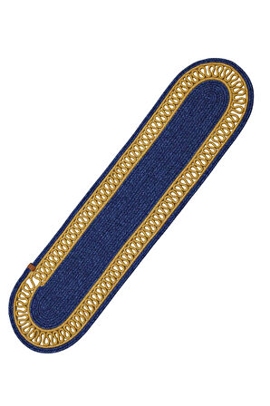 Jutty Hasır Görünümlü Jüt Dokuma Natural Örgü Oval Dekoratif Masa Runnerı 35x135 cm Mutfak Salon