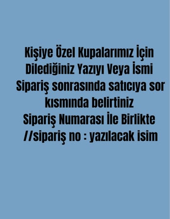 Kişiye Özel İsim Yazılı Kupa