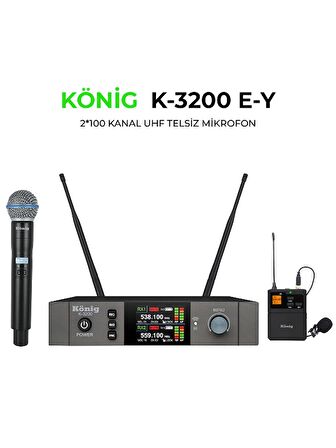 König K-3200 El-Yaka Uhf Telsiz Mikrofon