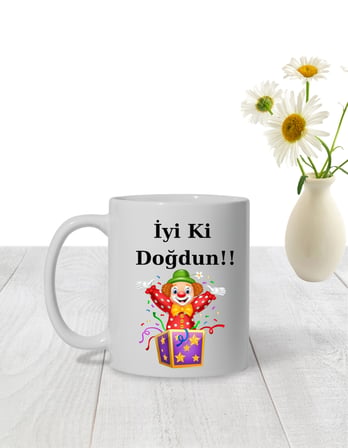  İyi Ki Doğdun Temalı Sihirli Kupa Bardak