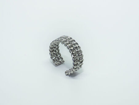 Knit Yüzük Silver