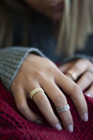 Knit Yüzük Gold