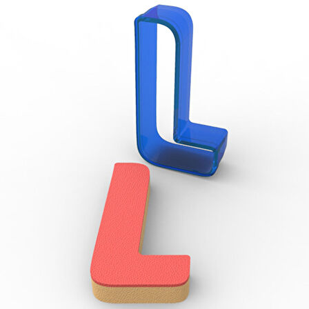 L Harfi PC Kurabiye Kalıbı