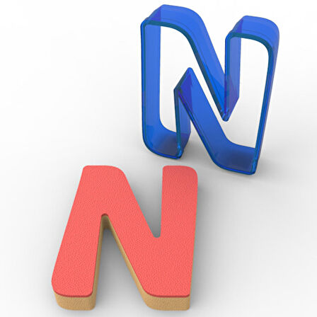 N Harfi PC Kurabiye Kalıbı