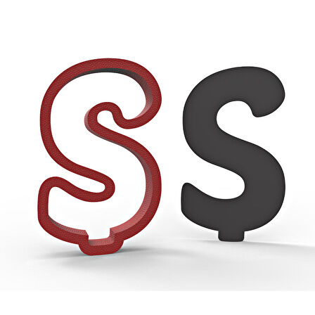 Ş Harfi Kurabiye Kalıbı