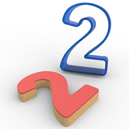 2 Rakam PC Kurabiye Kalıbı