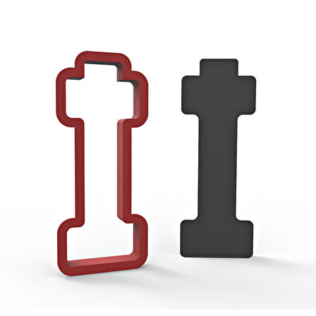 Büyük İ harfi 11 cm Kurabiye Kalıbı