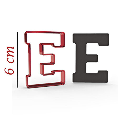 6 cm E Harfi Kurabiye Kalıbı