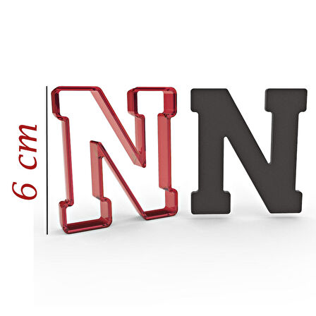 6 cm N Harfi Kurabiye Kalıbı