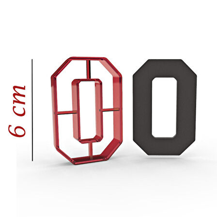 6 cm O Harfi Kurabiye Kalıbı