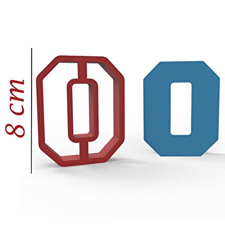 NBA 0 Rakam 8cm Kurabiye Kalıbı