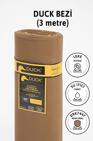 Premier Metrelik Duck Keten Kumaş Su İtici Bez 3 Metre DRK7447 - Kahverengi