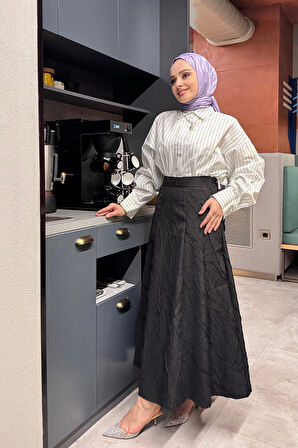 ETK005 YANDAN FERMUARLI KRAŞLI KLOŞ ETEK