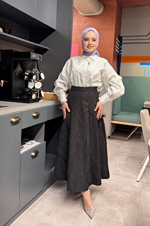 ETK005 YANDAN FERMUARLI KRAŞLI KLOŞ ETEK
