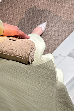 ETKT001 KRUVAZE BELİ LASTİKLİ ÜSTÜ BAĞLAMALI ETEKLİ TAKIM