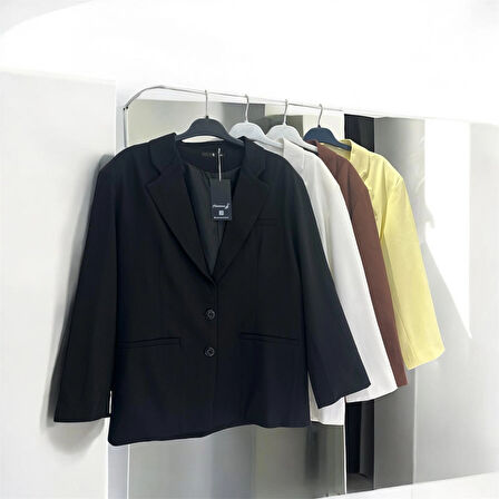 BZCK001 DÜĞME DETAYLI BLAZER CEKET