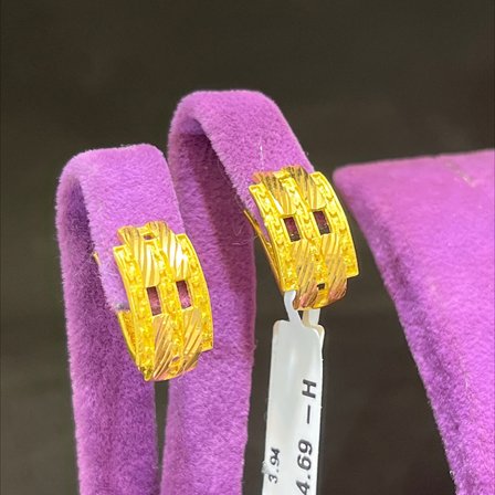 22 Ayar Altın Küpe Zarif Model 3.94gr Kadın Hediye