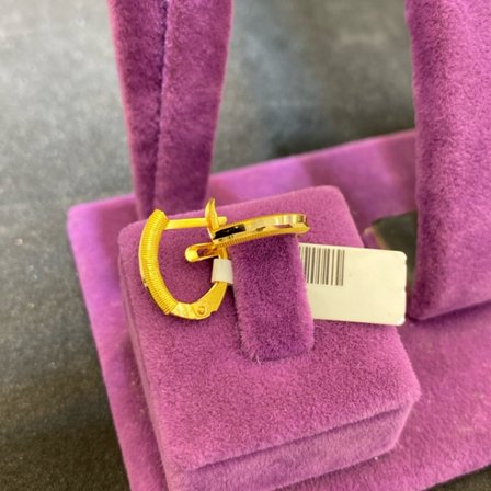 22 Ayar Altın Küpe Ajda Modern Tasarım 1.98gr Kadın Hediye