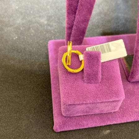 22 Ayar Altın Küpe Ajda Modern Tasarım 1.92gr Kadın Hediye