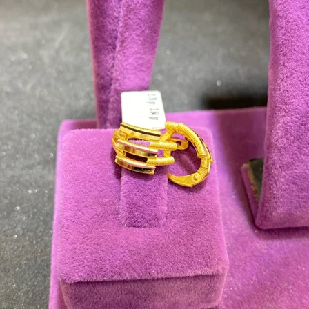 22 Ayar Altın Kaburga Küpe Modern Tasarım 2.79gr Kadın Hediye