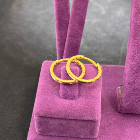 22 Ayar Altın Küpe Halka Daire Model 3.00gr Kadın Paksoy Kuyumculuk Hediye Düğün Nişan