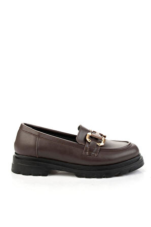 Kahve  Kadın Loafer Ayakkabı K01021050009