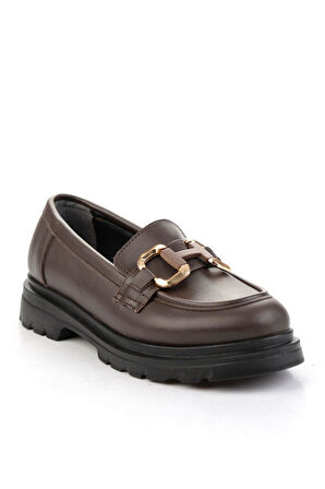 Kahve  Kadın Loafer Ayakkabı K01021050009