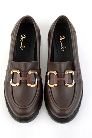 Kahve  Kadın Loafer Ayakkabı K01021050009