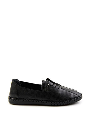 Siyah Leather Kadın Casual Ayakkabı K01028130503