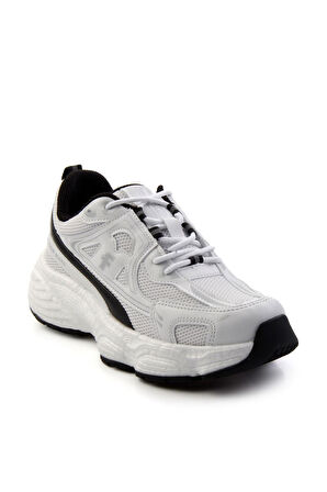 Beyaz Siyah File  Kadın Sneaker K01027032922