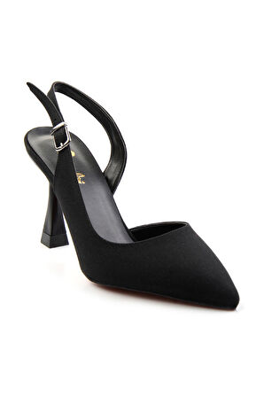 Mat Siyah  Kadın Klasik Topuklu Ayakkabı K01038005638