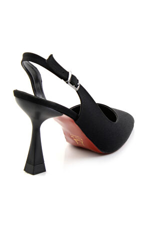 Mat Siyah  Kadın Klasik Topuklu Ayakkabı K01038005638