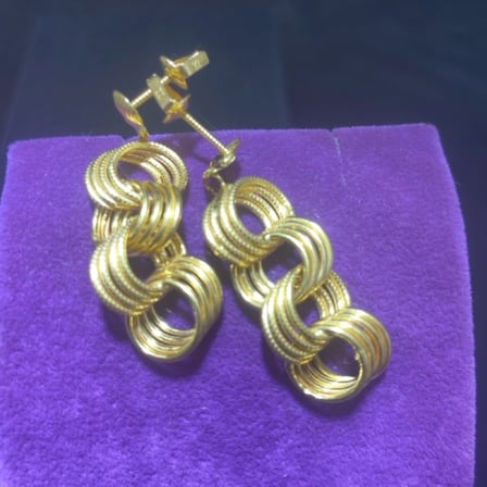 22 Ayar Altın Küpe Samanyolu 4.58gr Kadın Hediye