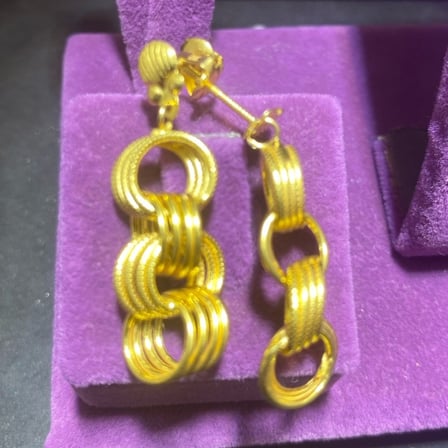 22 Ayar Altın Küpe Samanyolu 4.58gr Kadın Hediye