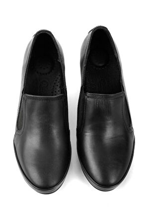 Siyah Leather Kadın Casual Ayakkabı K01056043003
