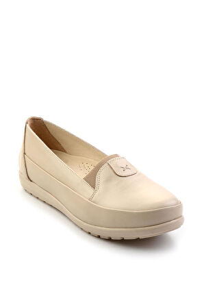 Bej Leather Kadın Casual Ayakkabı K01087734103