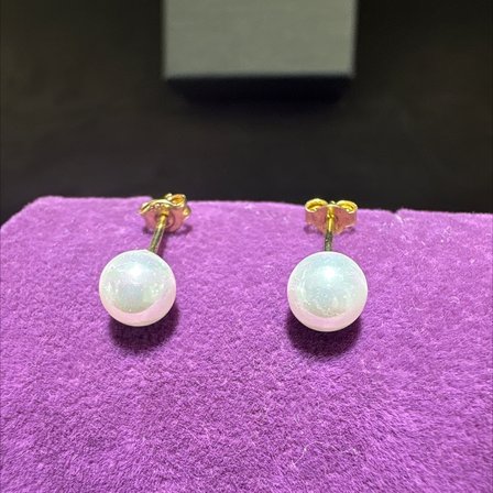 14 Ayar Altın Küpe incili küpe 1.17gr Kadın Hediye