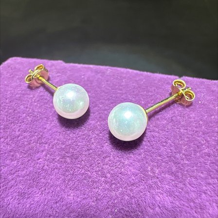 14 Ayar Altın Küpe incili küpe 1.17gr Kadın Hediye