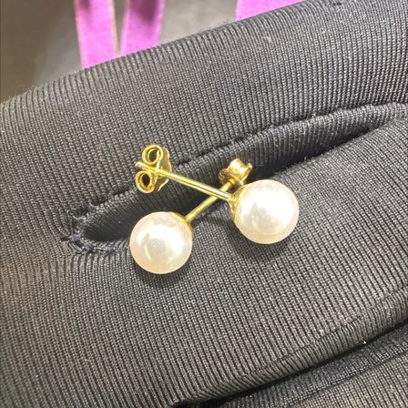 14 Ayar Altın Küpe incili küpe 1.17gr Kadın Hediye