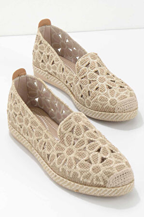 Bej  Kadın Espadril K01117092328