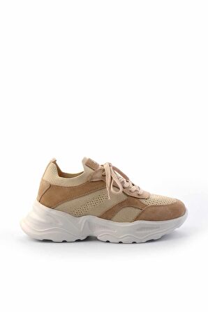 Bej Triko  Kadın Sneaker K01120100082